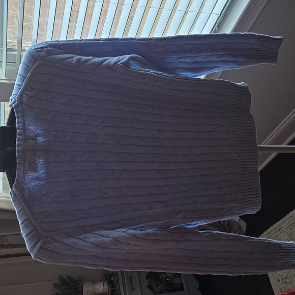 Polo by Ralph Lauren Light Blue Cable Knit Sweater - Picture 3 of 3